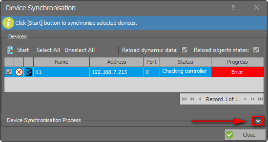 Device Synchronization Process